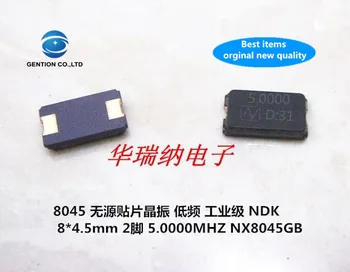 

10pcs 100% orginal new 8045 NDK NX8045GB 5MHZ 5M 5.000MHZ low frequency passive SMD crystal oscillator crystal wide temperature