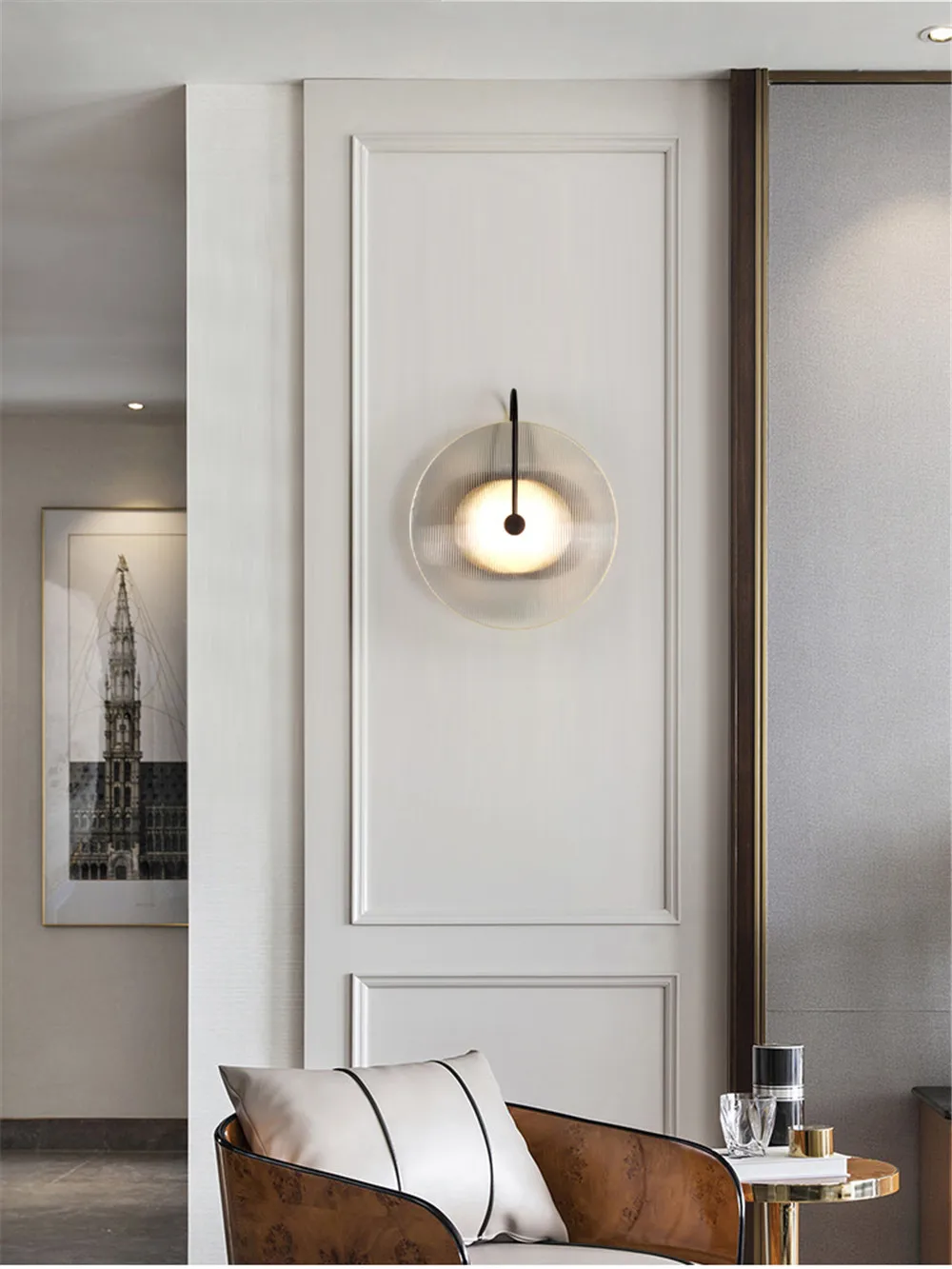 Nordic Design Modern LED Wall Lamp Loft Decor Sconce Wall Lights Iron Glass Bedroom Bedside Wall Light Home Lighting Luminaire (20)