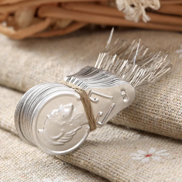 50Pcs Bow Wire Needle Threader Stitch Insertion Tool Hand Machine Sewing Cross-stitch Crafts DIY Simple Sewing Needle Threader 4