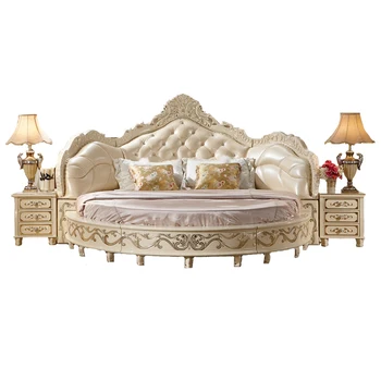 

CBMMART Modern European Elegant Noble Style King Size Round Bed Price