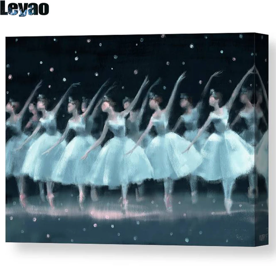 Алмазная 5D картина Новые поступления балет вальс из снежинок подарок ручной