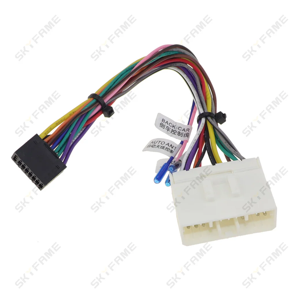 SKYFAME Car 16pin Wiring Harness Adapter for Ssangyong Actyon Kyron Beat Spark Matiz Chevrolet Spark GT