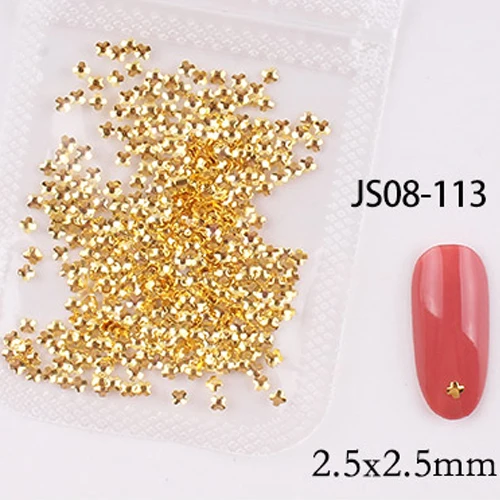 1bag approx 500pcs nail art metal rivets Nail Studs Slider Manicure metal patch for nail accessories decoration jsce-25dtrd JS08-113