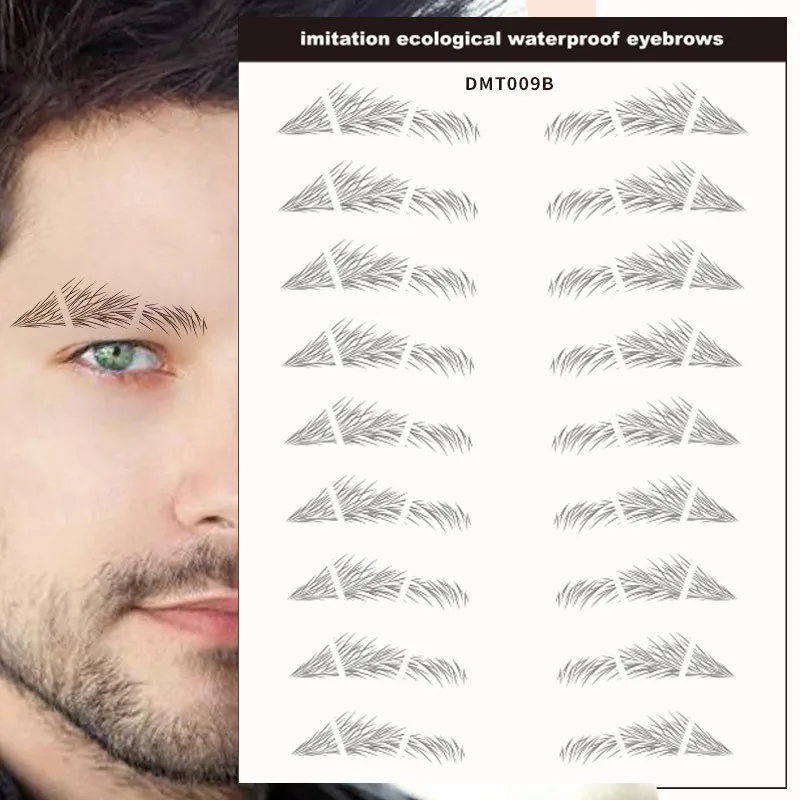 6D Eyebrow Tattoo Sticker Waterproof Eyebrow Templates Tools Cosmetics Professional Makeup Eye Brow Shaper Eyebrows Sticker