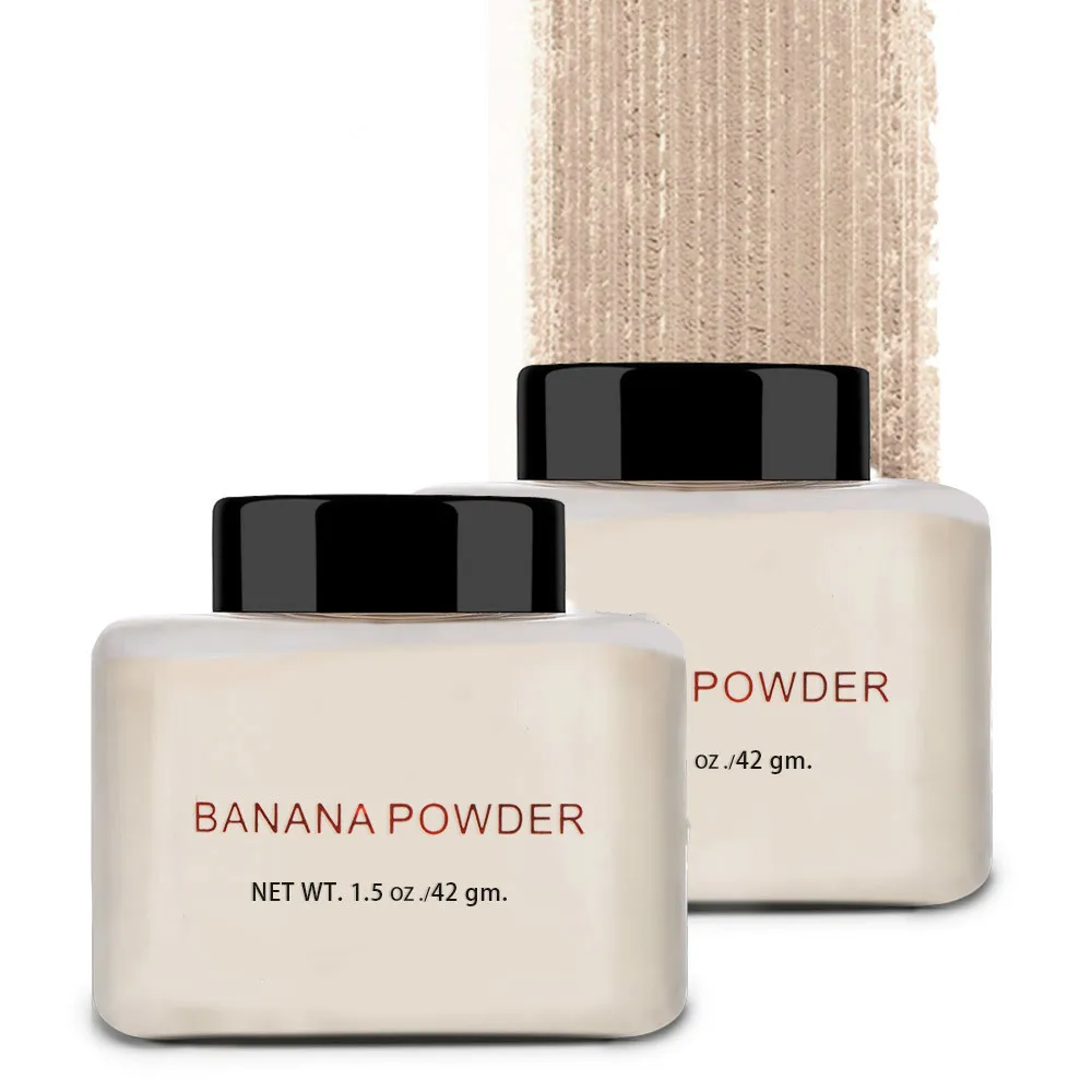 

Professional 1 Pcs Banana Loose Powder Long Lasting Whitening Concealer Powder Mineral Makeup Face Foundation Highlighter