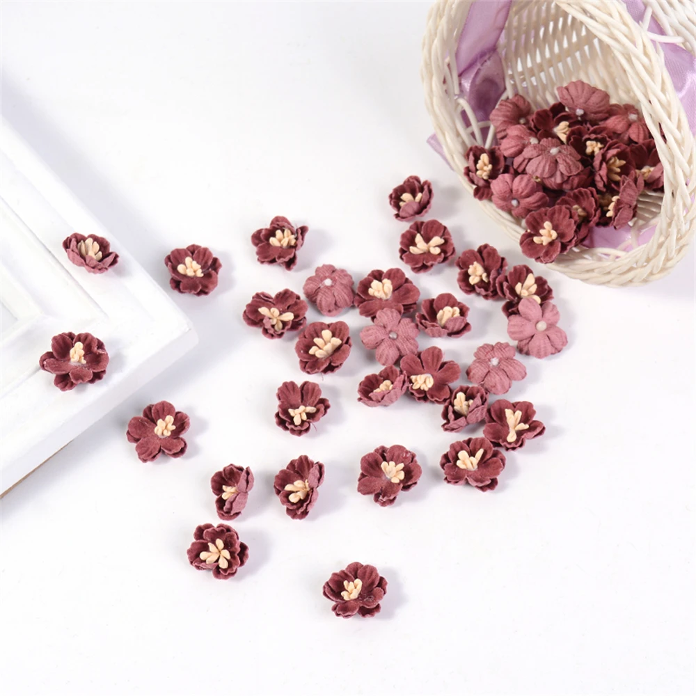 10/20/50Pcs Künstliche Mikrofaser Blumen Mini Blumen Für Hochzeit Dekorationen DIY Kranz Kopfschmuck Clip Zubehör Gefälschte blume – Detail 6