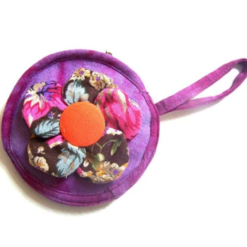

Coin Purse Women Flowers Pattern Pastoral Style Ethnic Packet Bag Mini Change Wallets Female Zipper Small Pouch Money Coin Bag