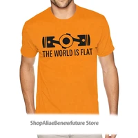 The World Is Flat Boxer Engine Tees Youth Guy Distressed Tees Shirts For Men Short Sleeves Low Price Brand Clothing