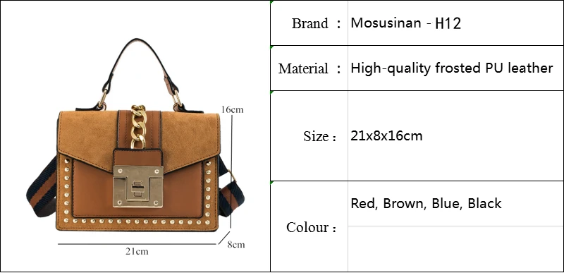 Women Handbags PU Leather Tote Shoulder Satchel Zipper Cross Body Bags B