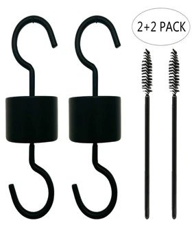 

Black Metal Anti-Ant Hook Double Hooks Hummingbird Feeding Garden Water Feeder Accessory Multifunctional Storage Rack