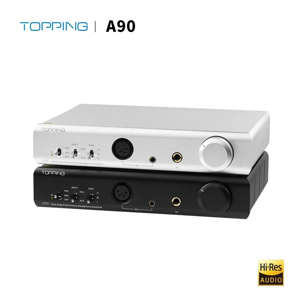 US $499.99 Topping A90 HiRes Digital HiFi Music Portable Headphone Amplifier Audio AMP Music AMP Combined with Topping D90 and D90MQA
