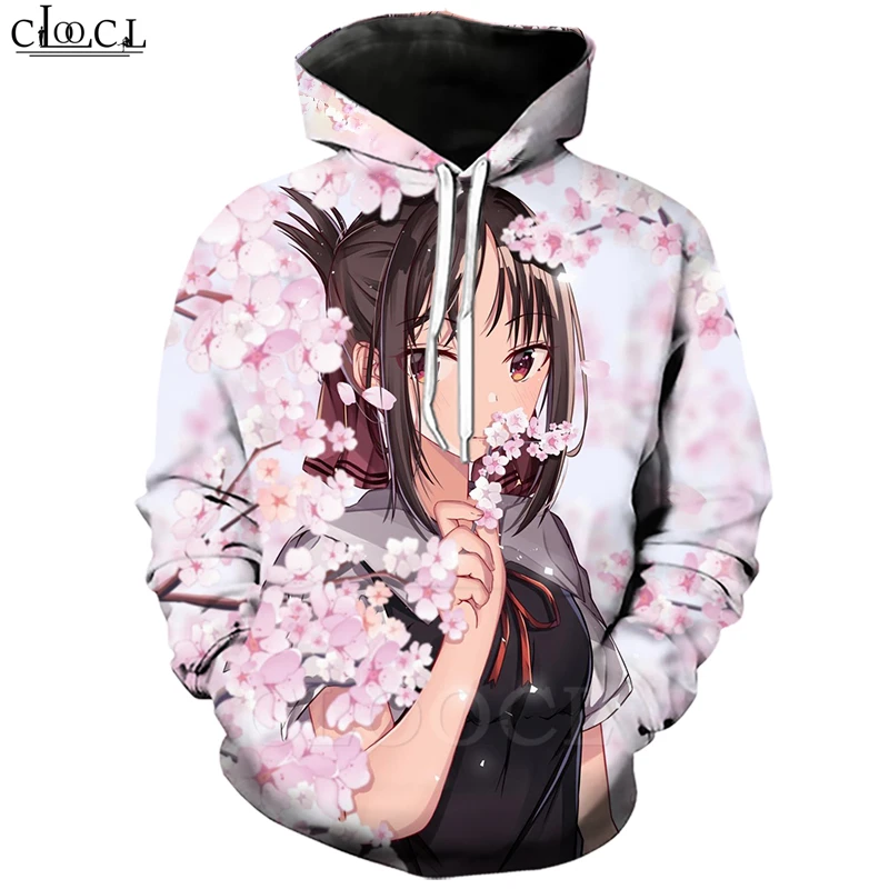 Толстовки с капюшоном в стиле аниме Kaguya Sama Love Is War для мужчин и женщин