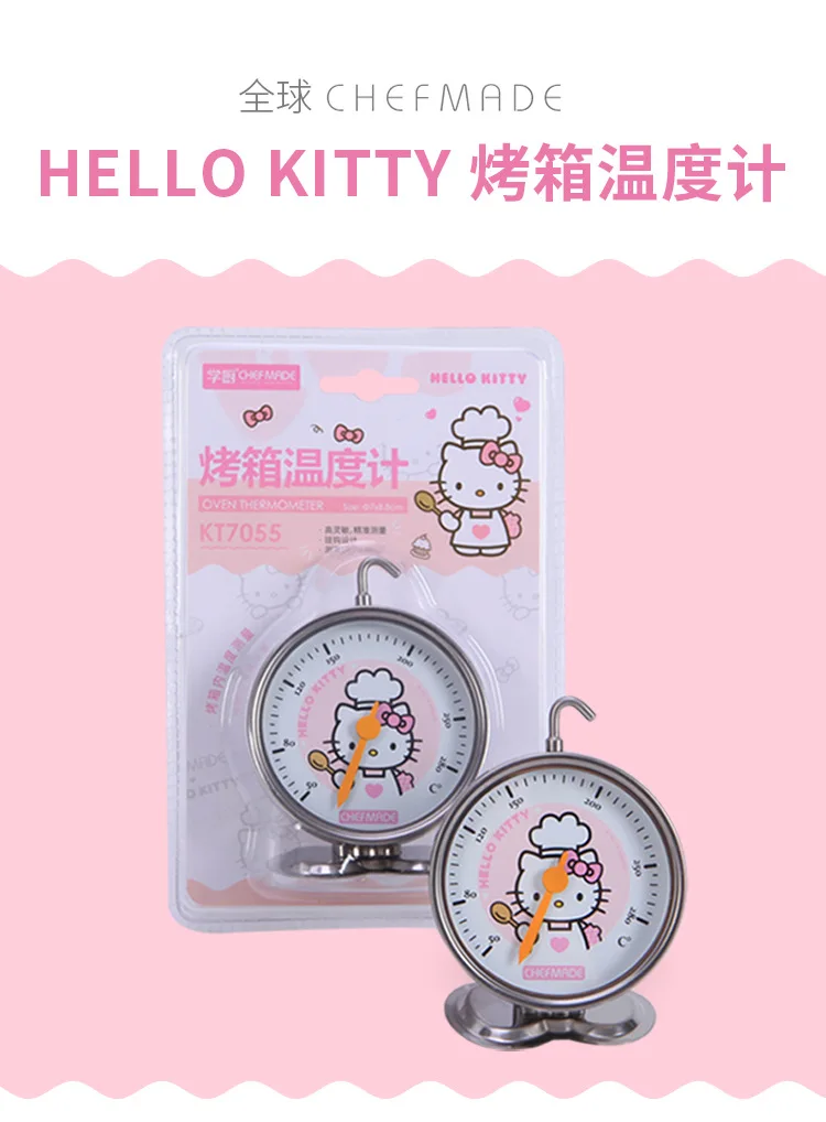 CHEFMADE hello kitty кухонный из нержавеющей стали бытовой подвесной кухонный духовой шкаф термометр высокой температуры инструмент для выпечки