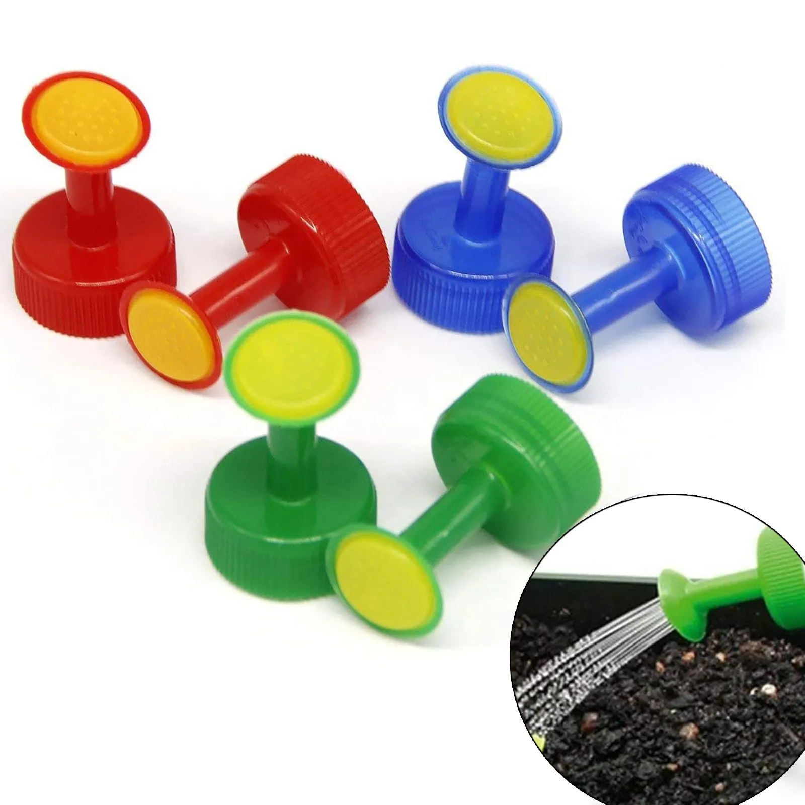 3/6 Pcs Bottle Cap Sprinkler PVC Plastic Watering GB 28mm caliber