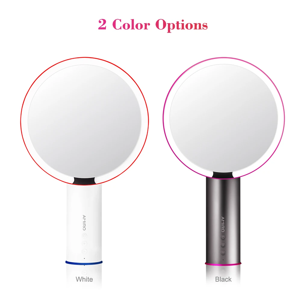 

AMIRO 8 Inch LED 3 Light Modes Makeup Mirrors On/Off Smart Sensor True Color Clarity System White Cosmetics Vanity Makeup Mirror