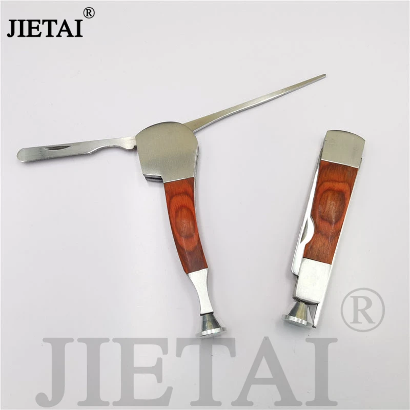 Wooden Smoke Knife Scraper Bar Pressure Rod Needle Repair Tobacco Pipes Accessories