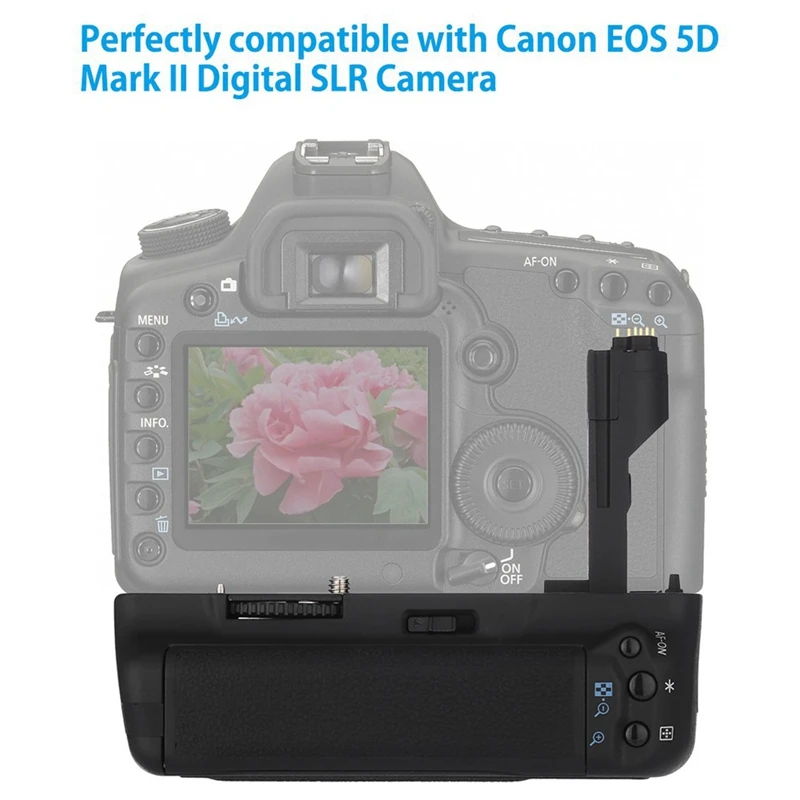 Bg-E6 Вертикальная Батарейная ручка+ Aa-Размер держатель батареи для Canon Eos 5D Mark Ii цифровая зеркальная камера работает с 2 шт Lp-E6/Lp-E6N или