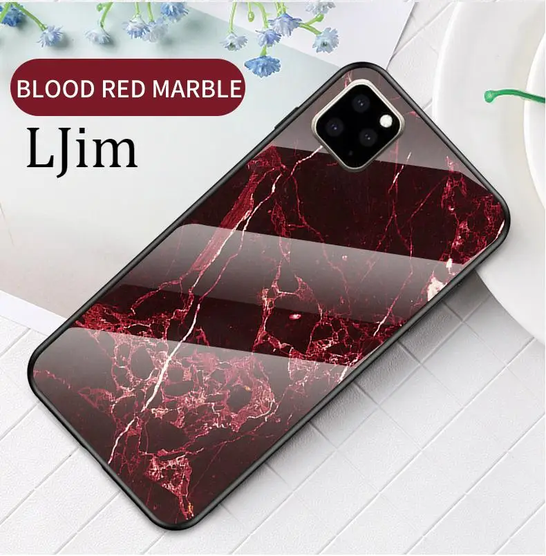 Для iphone 11 Pro Max X 7 8 6 6S Plus XR Роскошный Мраморный защитный чехол из закаленного