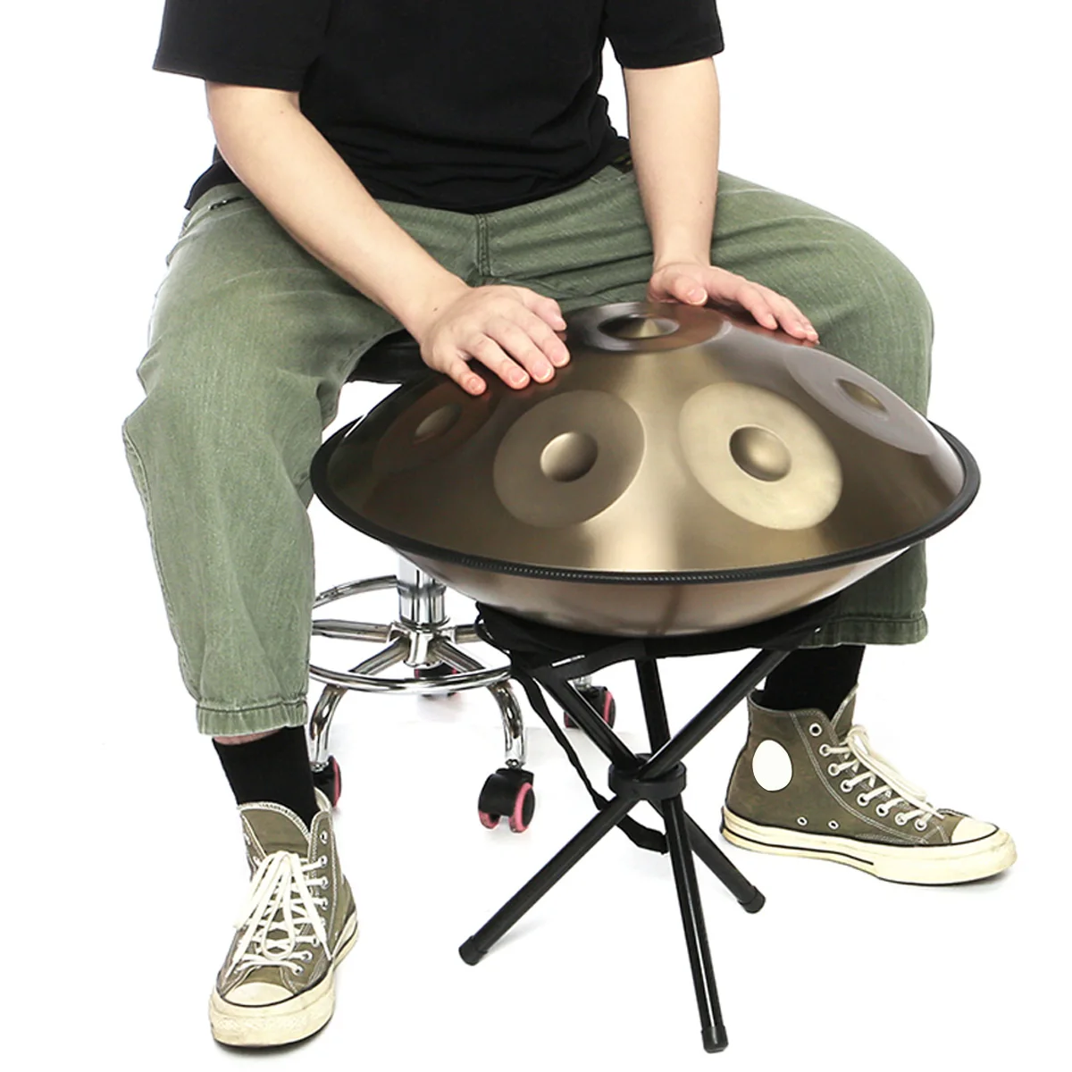 22 дюймов Модернизированный 9 нот сплав Handpan барабаны ручной работы производительность Handpan 56 см ручной барабан Бесплатный подарок HandPan сумка ручной барабан стенд