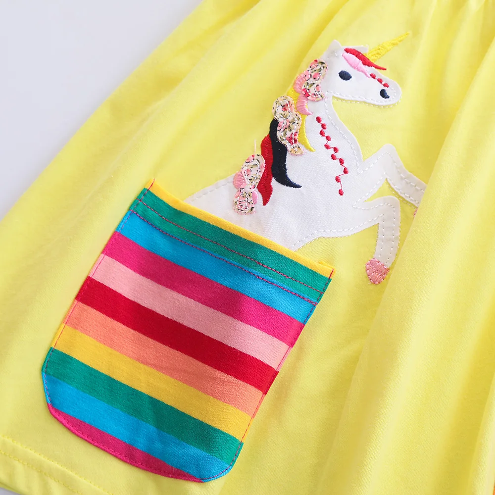Girl short-sleeved Unicorn Dress