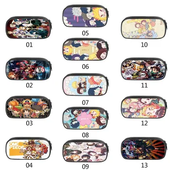 

Demon Slayer : Kimetsu No Yaiba Tanjirou Nezuko Kochou Giyuu Student Storage Zipper Pen Bag Pencil Case Cosmetic Stationery