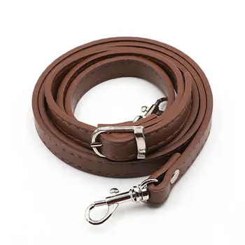 

120cm Solid Fashion Detachable Single Shoulder Pin Buckle PU Leather Adjustable Length Bag Strap Replacement Parts Crossbody