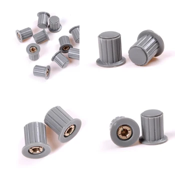 

Shaft Insert Dia Brass Tone Core Potentiometer Control Knobs 10 Pcs/lot 4mm