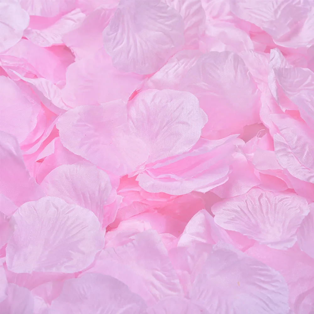 100 шт шелковые искусственные цветы розы для невесты свадебные украшения лепестки настольные цветы девичник вечерние украшения для свадьбы - Цвет: Light Pink