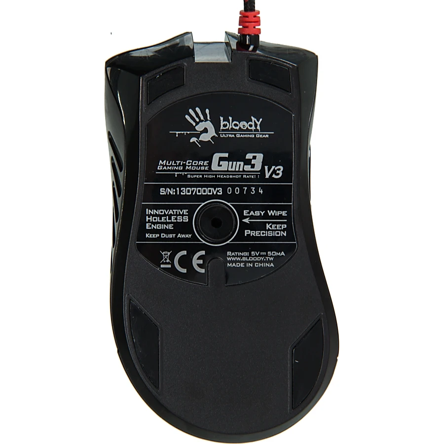 Мышь A4 Bloody V3 черный оптическая(3200dpi) USB(8but