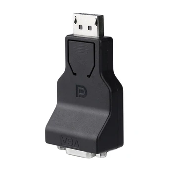 

Professional Displayport To HDB15P Nickel Plated Converter DP Male To HDB15P Female Converter Adapter Black