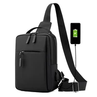 Men Sling Bag Single Shoulder Bag Crossbody Bag Wear-Resistant Nylon Bag Adjustable Strap Shoulder Bag