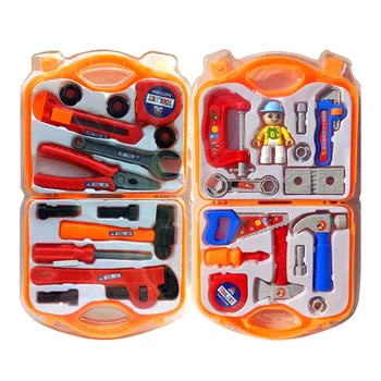 

Random Color Repair Tool Toy Children`s Simulation Boy Toolbox Set Play House