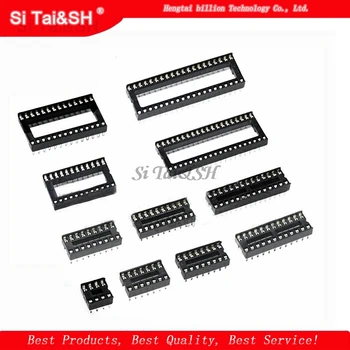 

10PCS IC Sockets DIP6 DIP8 DIP14 DIP16 DIP18 DIP20 DIP28 DIP40 pins Connector DIP Socket 6 8 14 16 18 20 24 28 40 pin