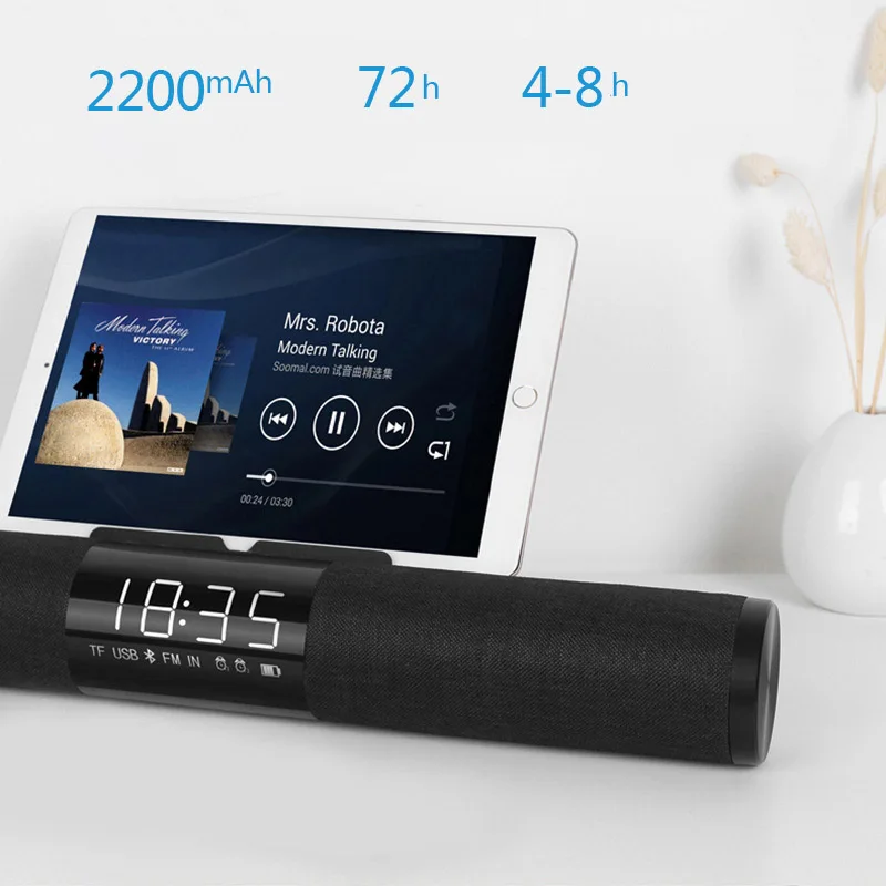 Звуковая панель FM радио Bluetooth динамик HD стерео беспроводной s с микрофоном