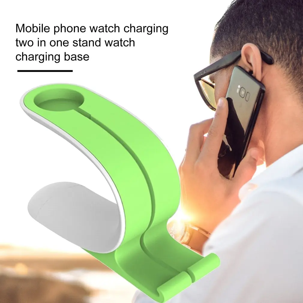  2 in 1 Smart Uhr Stand Lade Halterung Telefon Halter Stehen für iphone Uhr Smarphones Handy Uhr Lad