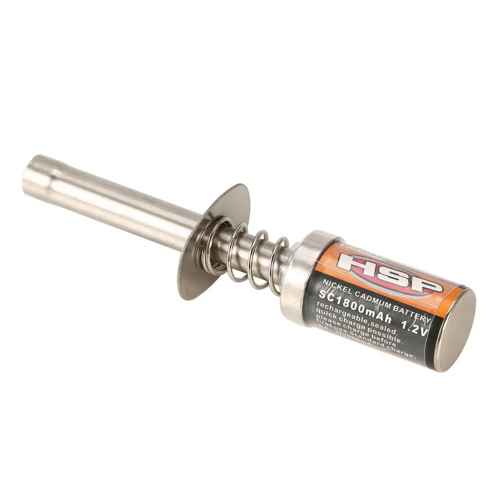 Для перезаряжаемой батареи 1,2 V 1800mAh Ni-Cd запальная свеча накаливания для RC 1/8 1/10 Запчасти для машины запчасти для двигателей Инструменты Запчасти для обновления