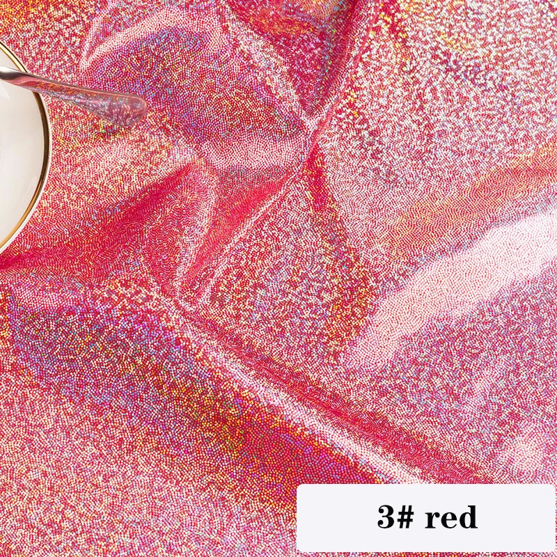 160X100 см стрейч танцевальная сцена блестящая ткань Африканский Tissus лоскутное Тюль Свадебные вечерние украшения марлевая ткань - Цвет: red