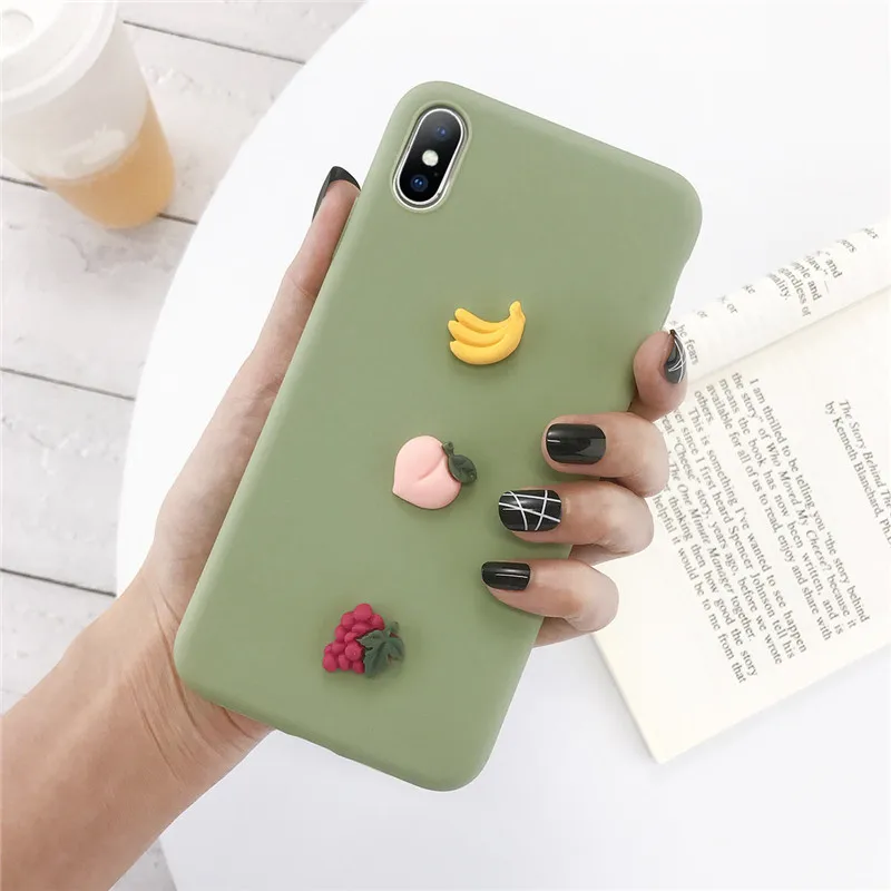 USLION 3D милый оранжевый чехол для телефона s Чехол для iPhone 11 6S Plus 7 8 7Plus X XR XS MAX Забавный мягкий чехол для iPhone 11 6 - Цвет: XW0400G--