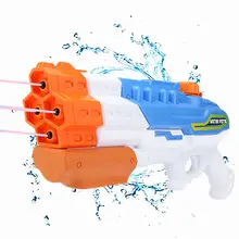 Водяной пистолет Soaker, 4 насадки, водный бластер 1200CC, пистолет-впрыск, 30 футов, водяной пистолет, водные бои, летние игрушки, открытый бассейн