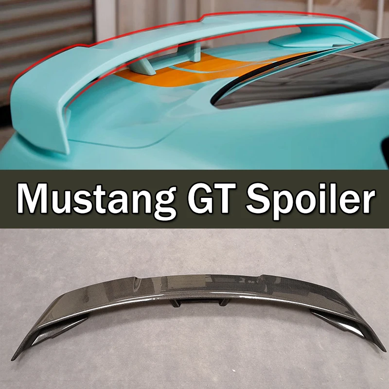 Для ford mustang спойлер GT350 стиль материал высокого качества из углеродного волокна заднего крыла багажник спойлер