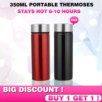 

Buy 1 Get 1 Portable Vacuum Flasks Thermoses Coffee Water Mug Camping Equipment Coffee Water Bottles