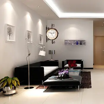 

1pcs New European Style Vintage Clock Innovative Fashionable Double Sided Wall Clock