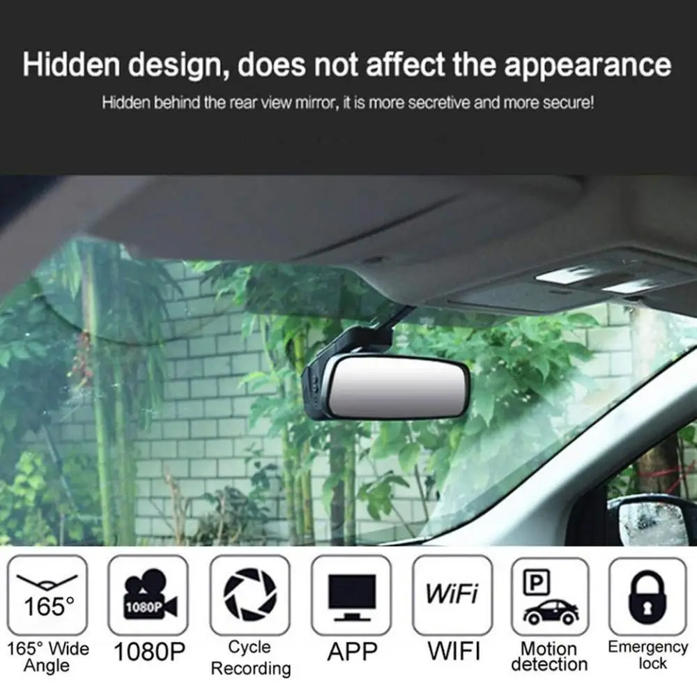 Автомобильный Wifi Регистратор 1080P двойная запись Hd Gps локатор зеркало заднего вида