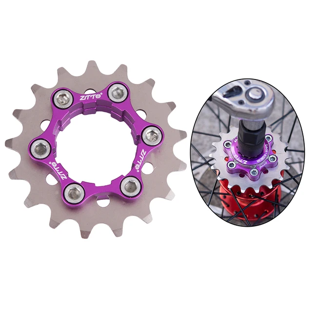 Bike Single Speed Cassette Cog 17t/18t/19t/20t/21t/22t/23t Fixed Gear Conversion Kit For Shimano 10/11 Speeds Hg Freehub - Bicycle Freewheel -