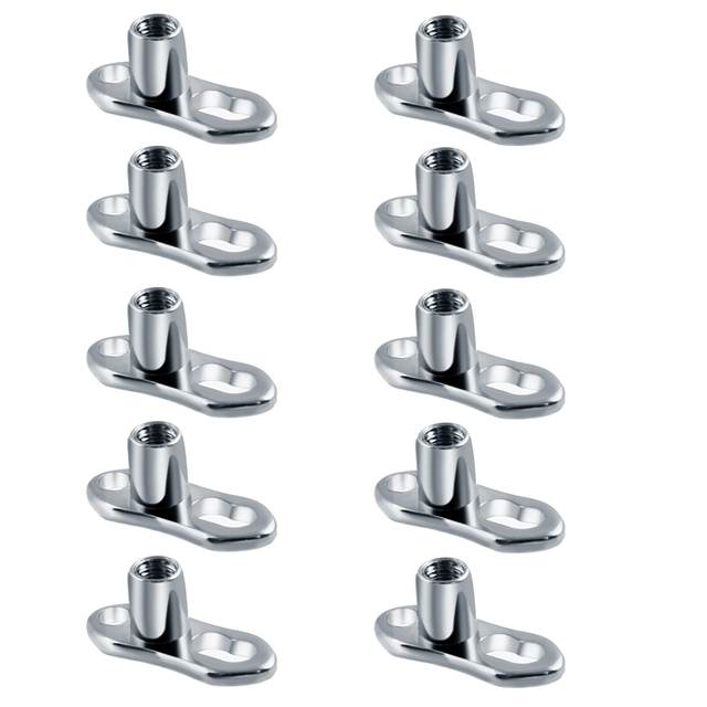 G23 Titanium Micro Dermal Piercings Set Dermal Anchor Base Skinner Diver Dermal Base Sexy Body Piercings Jewelry 14G