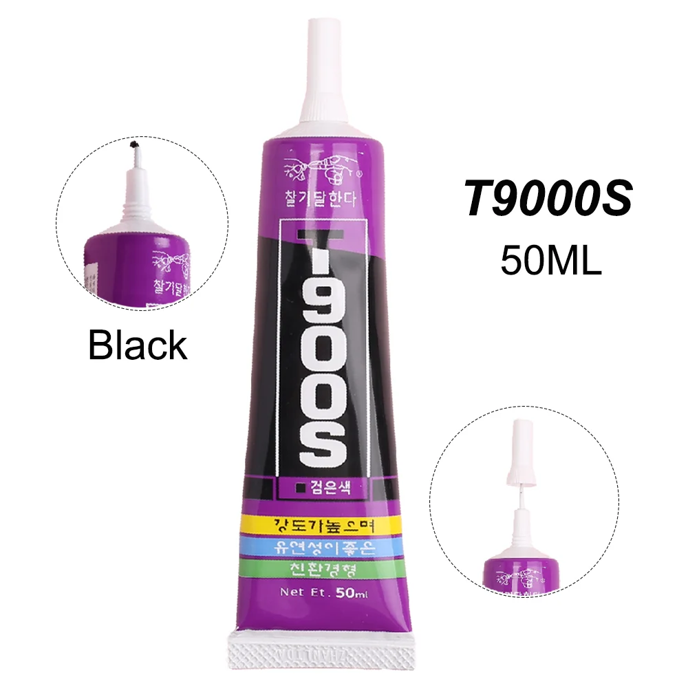 Black 50ML T9000s Super Glue Touch Screen Phone T7000 Scrapbooking Glitter Component Adhesive Diamond Paint Rhinestone UV E8000 |