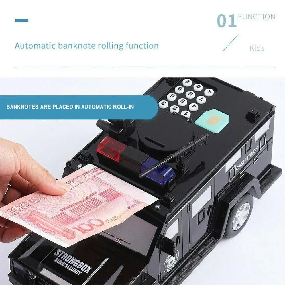 Smart Music Password Banknote Car Toy Piggy Bank with Light Electronic Money Bank Toy Car Piggy Bank Children Toys Smart Music Password Banknote Car Toy Piggy Bank with Light Electronic Money Bank Toy Car Piggy Bank Children Toys