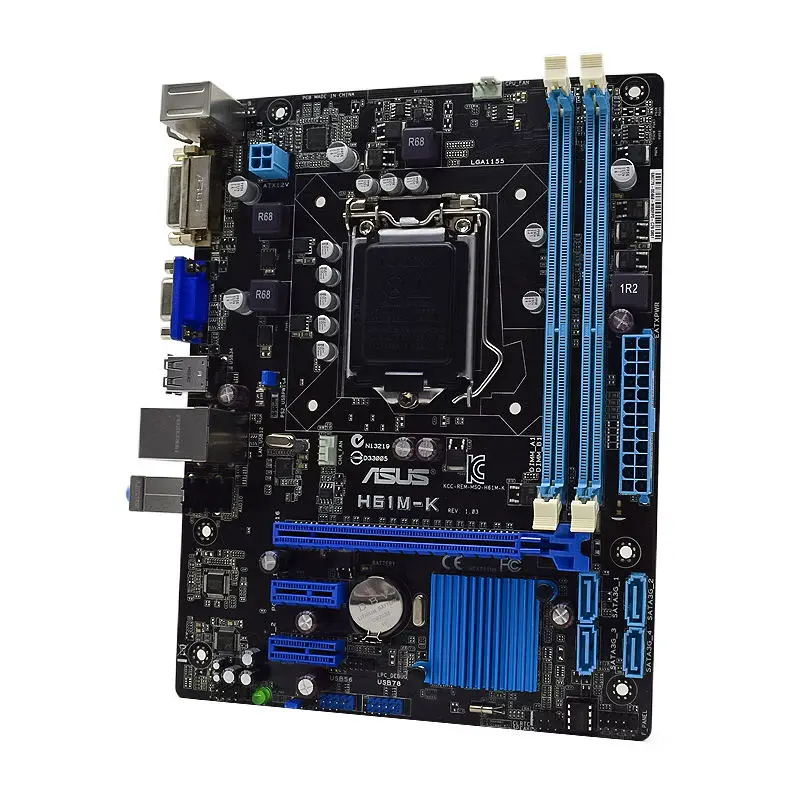 ASUS-H61M-K-Motherboard-1155-H61-1155-Motherboard-DDR3-Core-i7-i5-i3 ...