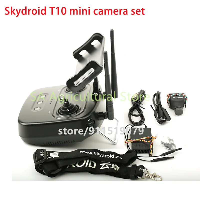 Achetez la télécommande Skydroid T10 avec mini caméra pour drone, vue latérale