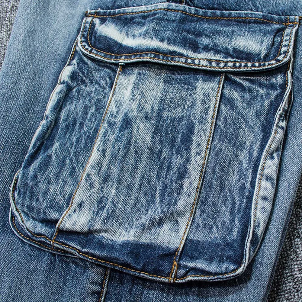 Loose Baggy Cargo Jeans Men Casual 
